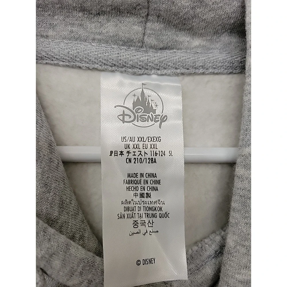 NWT Disney Parks Walt Disney World Castle Gray Hoodie Sweatshirt XXL - Picture 3 of 7